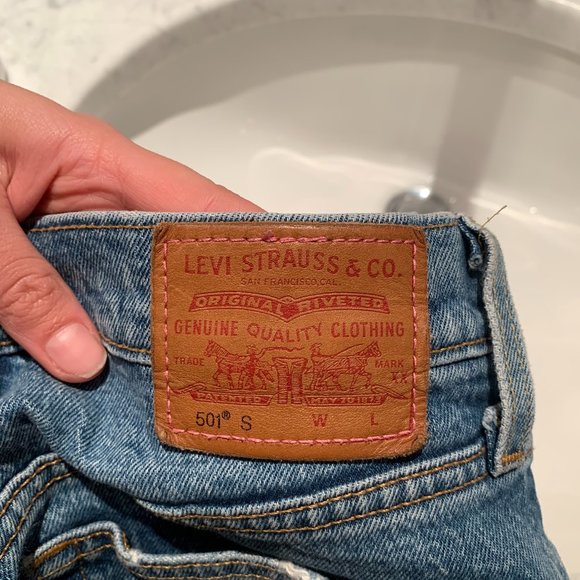 Levi's 501 S BUTTON YOUR FLY SKINNY WOMEN'S JEANS - Picture 6 of 9